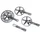 PEDALIER ROUTE STRONGLIGHT 9/10V. IMPACT TANDEM ARGENT 170mm 51-39-30 (KIT AVANT + ARRIERE) (AXE CARRE 115mm)