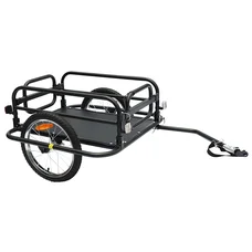 REMORQUE VELO UTILITAIRE PLIABLE MAXI 30Kgs (L69x47xH26.5) AVEC DE ROUES 16'' FIXATION AXE DE ROUE AR (COMPATIBLE AXE PLEIN ECROU / BLOCAGE RAPIDE)