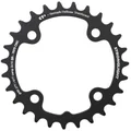 CHAINRING FOR MTB 27T. Ø80 - 2X10 "INNER" BLACK CT2 STRONGLIGHT -4 ARMS- 10 Speed SRAM - NON THREADED - Thickness 3,5 mmm
