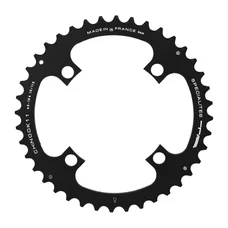 CHAINRING FOR MTB - 4 Arms- DOUBLE/TRIPLE 40T.Ø 104 -OUTER- CHINOOK ALUMINIUM BLACK- TA FOR SHIMANO / SRAM / RACE FACE / FSA 10/11 SPEED-.. COMPATIBLE IN MID POSITION FOR TRIPLE