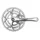 CHAINSET FOR ROAD BIKE- STRONGLIGHT  9/10 Speed IMPACT -SILVER- 175mm 52-42-30 (TAPERED SQUARE 115mm)