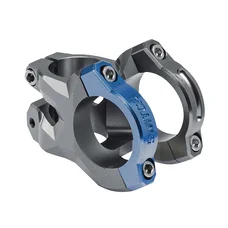 POTENCE VTT SWITCH ROCKER ALU CNC GRIS/BLEU CINTRE 35mm DH L 35mm