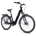 VELO ELECTRIQUE/VAE CITY 29 LEADER FOX TERTIUM 2025 MIXTE NOIR BRILLANT 8V SHIMANO NEXUS MOTEUR CENTRAL BAFANG M420 36V 80Nm BATTERIE 15Ah (20'' - H50,8cm - TAILLE L - POUR ADULTE DE 178cm à 185cm)