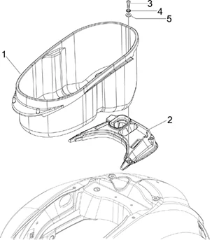 Logement casque - Dessous de selle