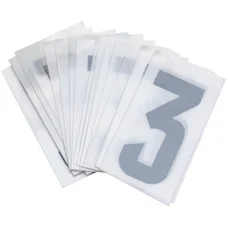 CHIFFRE PLAQUE PVC MOTO/SCOOTER 45mm  3  (VENDU PAR 10)