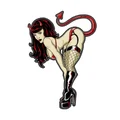 STICKER LETHAL THREAT MINI PIN UP  (60x80mm)