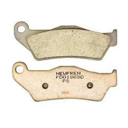 PLAQUETTE DE FREIN NEWFREN POUR APRILIA 125 MX 2004>2008 AV/BMW 450 GX 2008>2011 AV/KTM 300 EXC 2005> AV/HUSQVARNA 250 TE 2002>2017 AV (FD0186SD)  (DIRT METAL FRITTE)