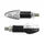 TURN SIGNAL (UNIVERSAL) REPLAY MICRO "ARROW" TRANSPARENT/BLACK 8 LEDS ORANGE-CEE APPROVED- (PAIR) (L 55mm / H 20mm / Wd 23mm)