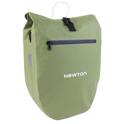 SACOCHE ARRIERE VELO LATERALE SAC BANDOULIERE NEWTON VERT D'EAU DROIT/GAUCHE 21L FIXATION QUICK LOCK POUR PORTE BAGAGE AVEC SYSTEME ANTIVOL (53x29,5x13,5cm)