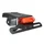 LICENSE PLATE HOLDER +LEDS TAIL LIGHT -RED- WITH BLACK LICENCE PLATE HOLDER  (CEE APPROVED)  -REPLAY- (L 150mm / H 52mm / Wd 128mm)