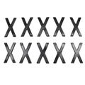 LETTRE PLAQUE TIFLEX  MOTO/SCOOTER 45mm  X  (VENDU PAR 10)