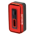 ECLAIRAGE VELO USB ARRIERE SUR TIGE DE SELLE SIGMA HIRO 70 (ECLAIRAGE CONTINU ET CLIGNOTANT - AUTONOMIE 20H) NOIR - VISIBLE 2000m
