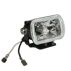 FEU/ECLAIRAGE ADDITIONNEL REPLAY HALOGENE ORIENTABLE LONGUE PORTEE RECTANGLE NOIR H3 12V 55W (HOMOLOGUE CE) (IDEAL PLAQUE NUMERO CROSS)