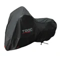 HOUSSE/BACHE DE PROTECTION MOTO TAAC ULTRA HYDROSCUD POLYURETHANE ETANCHE/WATERPROOF 5000mm TAILLE L NOIR (219x90x127cm) (SANGLE ANTI-FLOTTEMENT/OEILLET ANTIVOL/INSERT RESISTANT CHALEUR 150°)