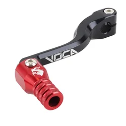 SELECTEUR DE VITESSE VOCA RACING MINARELLI 50 AM6/BETA 50 RR/RIEJU 50 MRT/SHERCO 50 SM-R, SE-R ALU CNC NOIR/ROUGE (PLIABLE)
