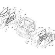 Portières avant - Vitre