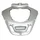 RADIATOR SHIELD CLOSING "PIAGGIO GENUINE PART" 300-500 MP3 BUSINESS 2014> GREY 760/B  -2B000693000H4-