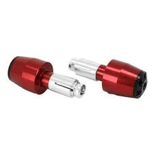 EMBOUT DE GUIDON MOTO POUR YAMAHA 700 MT-07 ALU ANODISE ROUGE DIAM 13 ET 17 mm (PAIRE)  -AVOC-