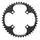 CHAINRING FOR E-BIKE - SINGLE 44teeth Ø104 BLACK TA E-SINGLE 4 ARMS ALU 7075 FOR BOSCH / BROSE / YAMAHA / GIANT / SHIMANO E-STEPS TA E-ONE