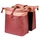 SACOCHE ARRIERE VELO DOUBLE BASIL VIVE ROUGE BORDEAUX / ROSE 28-35L FIXATION PORTE BAGAGE FIXATION SYSTEME MIK (COMPATIBLE AVEC 211726 INCLUS) (30x18x49cm) FERMETURE PLIANT ANTI-PLUIE