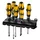 WERA 932 S6 KRAFTFORM - CHISELDRIVER FOR SLOTTED or PHILLIPS SCREWS- With rack (SET 6 PIECES) - German tools for workshop.