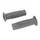 REVETEMENT POIGNEE ADAPTABLE CYCLO PEUGEOT/MBK/MALAGUTI GRIS (DIAM 22/25mm LONG 105mm) (PAIRE)  -SELECTION P2R-