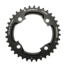 PLATEAU VTT 4BRA D.104 POUR SHIMANO XT M785 STRONGLIGHT DOUBLE 36DTS EXTERIEUR NOIR (POUR INTERIEUR 22DTS) NON FILETE - EPAISSEUR 5mm 10V.