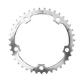 CHAINRING FOR ROAD BIKE- 5 Arms- 40T.Ø 130 MIDDLE- ALUMINIUM SILVER- 7075 TA ALIZE  (SHIMANO TYPE) 8/9/10 Speed