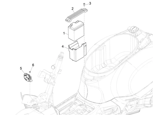 Relais - Batterie - Avertisseur sonore