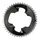 PLATEAU ROUTE 4BRA D.107 POUR SRAM ORIGINE 46DTS EXTERIEUR FORCE AXS ALU GRIS/NOIR 12V.