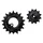 GALET DERAILLEUR TRIPEAK 12-18 DENTS ROULEMENT CERAMIC POUR DERAILLEUR 11V. NOIR COMPATIBLE SHIMANO MTB Eagle (AXS) (JEU DE 2)