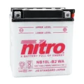 BATTERIE 12V 11 Ah NB10L-B2 NITRO CONVENTIONNELLE AVEC ENTRETIEN  (Lg135xL90xH145mm) (EQUIVALENT YB10L-B2)