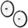 ROUES ROUTE DISQUE 700 FIR FC 50 PRO CENTERLOCK CARBONE NOIR CASSETTE SHIMANO 12V AXE TRAVERSANT 12/100 ET 12/142 HAUTEUR/PROFIL 46/50 mm (PAIRE) - TUBELESS READY