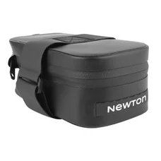 SACOCHE DE SELLE VELO NEWTON NOIR ETANCHE FIXATION VELCRO (L 120 x L 65 x h 50mm - 0.35LITRE) CHARGE MAXI 1kgs