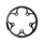 PLATEAU ROUTE 5BRA D.110 TA ZEPHYR 48DTS EXTERIEUR NOIR ALU 7075 TYPE SHIMANO 9/10V.