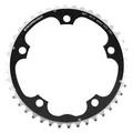 PLATEAU ROUTE 5BRA D.130 STRONGLIGHT 42DTS TRIPLE MILIEU NOIR ALU 7075 TYPE SHIMANO 9/10V.