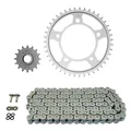 KIT CHAINE ADAPTABLE HONDA 600 CB F HORNET 2007>2013  525  16x43  (DIAM COURONNE 112/138/12.25)  (DEMULTIPLICATION ORIGINE)  -AFAM-