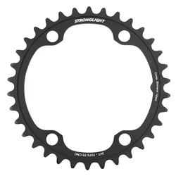 PLATEAU ROUTE 4BRA D.110 POUR SHIMANO ULTEGRA R8100 / 105 R7100 STRONGLIGHT 36DTS INTERIEUR NOIR ALU 12V. POUR EXTERIEUR 46-50-52DTS