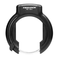 ANTITHEFT FOR BICYCLE- "HORSE SHOE"  TRELOCK RS481 BLACK (BRACKET ON FRAME - LARGE 106mm > 112mm) Gap with tyre 92mm