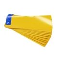 PLASTIC STRIP FOR TOP'PLAQ LICENSE PLATE (YELLOW-MOTORBIKE FORMAT 275X90)CUSTOMISED+EUROPE - (SET OF 10)