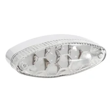 FEU ARRIERE UNIVERSEL REPLAY A LEDS OVALE TRANSPARENT 2 FONCTIONS ECLAIRAGE + STOP (9 LEDS ROUGES) **