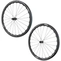 ROUES ROUTE DISQUE 700 FIR FC 38 PRO CENTERLOCK CARBONE NOIR CASSETTE SRAM XDR 12V AXE TRAVERSANT 12/100 ET 12/142 HAUTEUR/PROFIL 38 mm (PAIRE) - TUBELESS READY