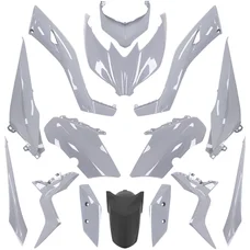 CARROSSERIE/CARENAGE MAXISCOOTER ADAPTABLE YAMAHA 125-300-400 XMAX 2018> GRIS NARDO (KIT 15 PIECES)  -P2R-