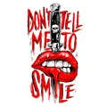 STICKER LETHAL THREAT MINI NO SMILES (60x80mm)