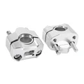 PONTET DE GUIDON UNIVERSEL REPLAY ALU CNC DIAM 22.2 mn ARGENT (PAIRE)