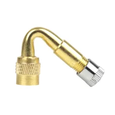 PROLONGATEUR DE VALVE/RACCORD DE POMPE POUR TROTTINETTE ELECTRIQUE ALU VS COUDE 45- (VENDU A L'UNITE)