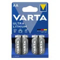 PILE LR06  1.5V  VARTA ULTRA LITHIUM AA (VENDU PAR 4)