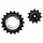 GALET DERAILLEUR TRIPEAK 11-18 DENTS CERAMIC POUR DERAILLEUR 2x12/11V. ARGENT COMPATIBLE SHIMANO GRX RD-RX810/815/820 (JEU DE 2)
