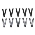 LETTRE PLAQUE TIFLEX  MOTO/SCOOTER 45mm  V  (VENDU PAR 10)