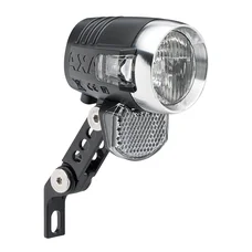 ECLAIRAGE VELO VAE / E-BIKE AVANT SUR FOURCHE AXA BLUELINE 6/12V 50LUX (38mm) NOIR COMPATIBLE DYNAMO - POUR VOIR A 70M ET VISIBLE A 4KMS